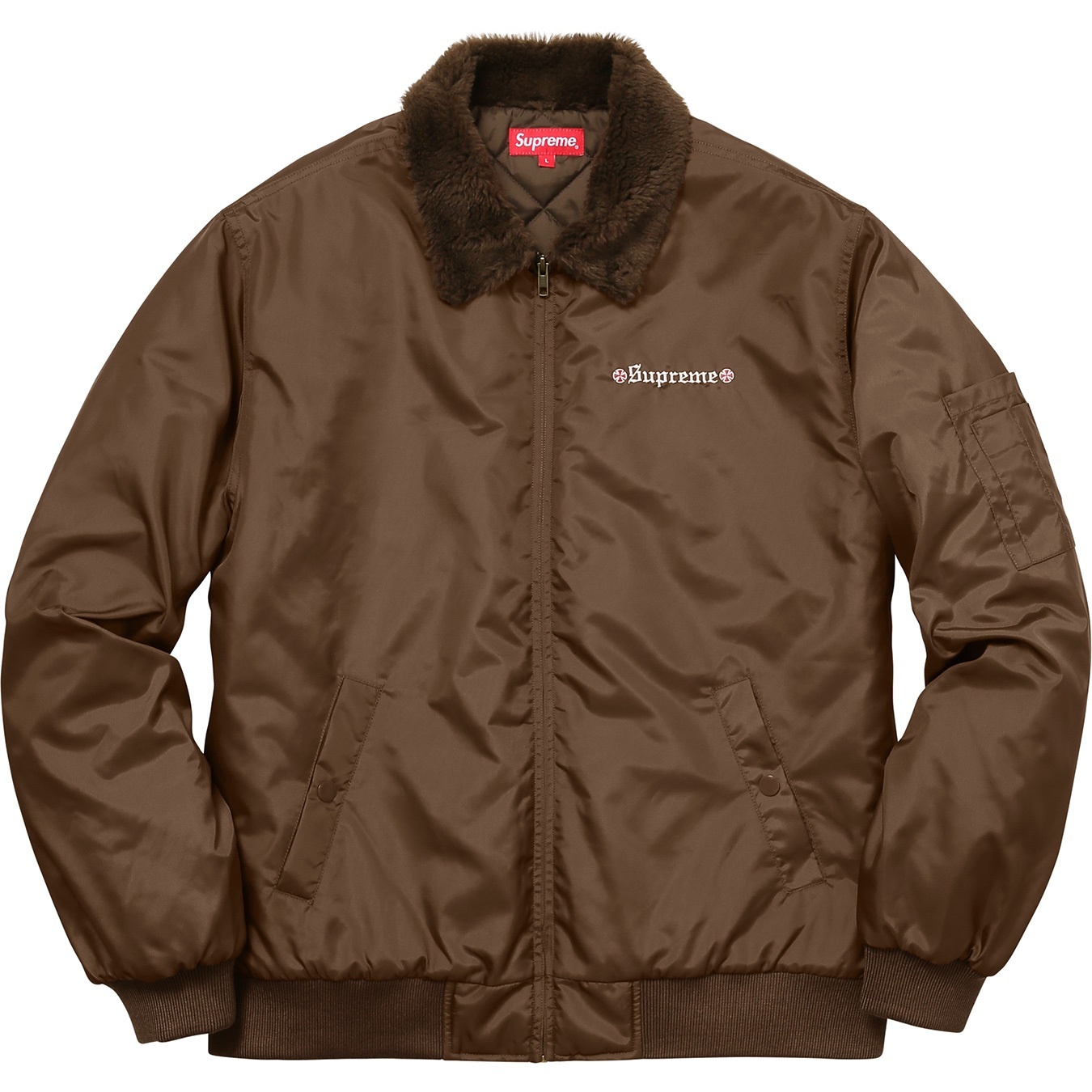 Supreme®/Independent® Fur Collar Bomber Jacket view 12
